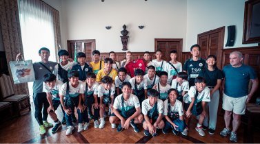 Equipa Japonesa de futebol Sub-14 recebida pela Presidente da Câmara